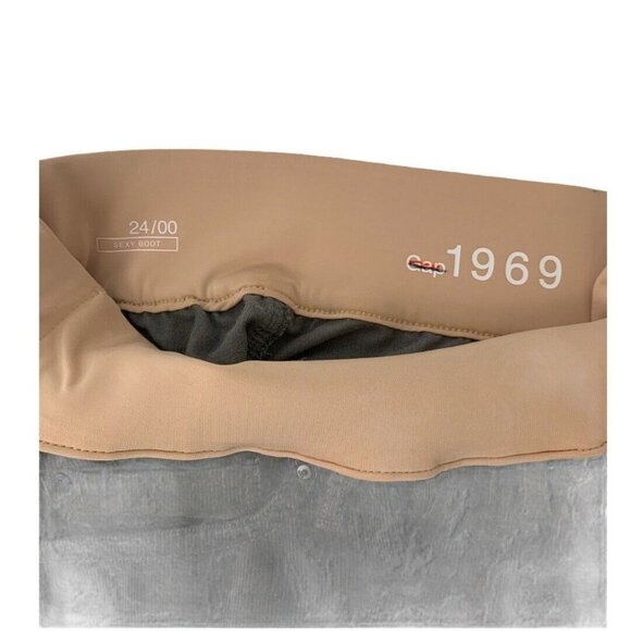 Gap Maternity Size 24 Gray Corduroy Sexy Boot Pants - Picture 5 of 5